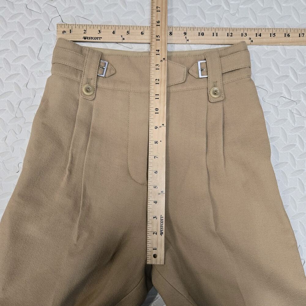 3.1 Phillip Lim Pleated Dress Pants Womens 2 XS Camel Tan High Rise Tapered Leg - Picture 10 of 12